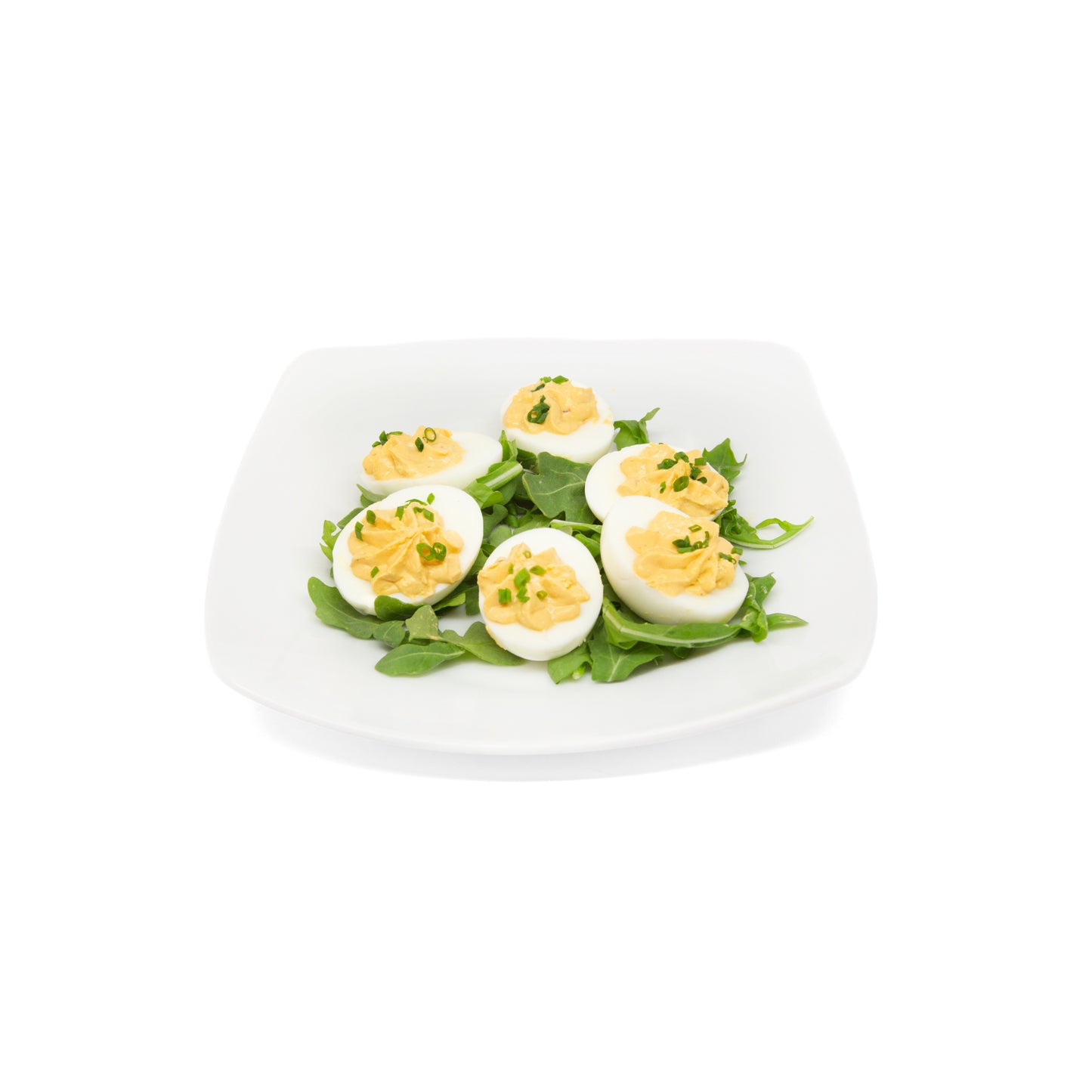 Harissa Deviled Eggs